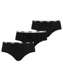 Panties HISTER Puma 503007001 200 3 Pieces Black | Tienda24 Tienda24.eu