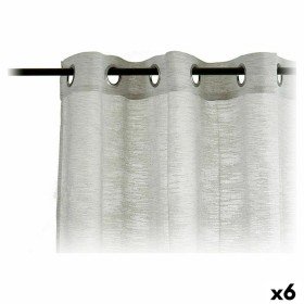 Cortinas 140 x 260 cm Gris (6 Unidades) de Gift Decor, Cortinas - Ref: S3624476, Precio: 66,50 €, Descuento: %