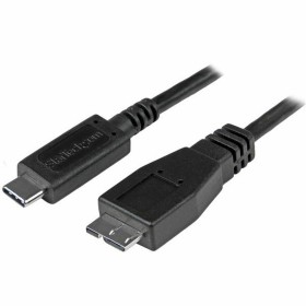 Cabo USB LINDY 31286 Preto | Tienda24 - Global Online Shop Tienda24.eu