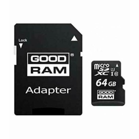 Cartão de Memória Micro SD com Adaptador GoodRam S0223331 UHS-I Classe 10 100 Mb/s 64 GB de GoodRam, Cartões de memória - Ref...