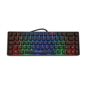 Clavier CoolBox DG-TEC65-RGB Noir Espagnol Qwerty de CoolBox, Claviers - Réf : S0235483, Prix : 16,15 €, Remise : %