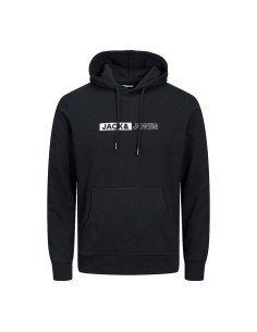 Polar com Capuz Homem JORPAL SWEAT HOOD FST Jack & Jones 2310015 Preto | Tienda24 Tienda24.eu