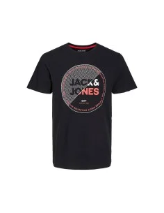 Camiseta de Manga Corta Hombre Jack & Jones Lafayette Box Beige | Tienda24 Tienda24.eu