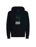 Polar com Capuz Homem JORPAL SWEAT HOOD FST Jack & Jones 2310015 Preto | Tienda24 Tienda24.eu