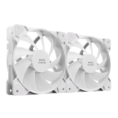 Ventilador de Caja Mars Gaming MFPROX2W Blanco 2 Unidades Ø 12 cm de Mars Gaming, Ventilación y refrigeración - Ref: S0236302...