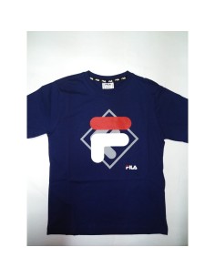 T shirt à manches courtes Enfant Kappa 8056M00058 Blue marine | Tienda24 Tienda24.eu