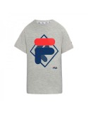 Child's Short Sleeve T-Shirt Fila FAT0340 80000 Grey | Tienda24 Tienda24.eu