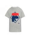 Kurzarm-T-Shirt für Kinder Fila FAT0340 80000 Grau | Tienda24 Tienda24.eu