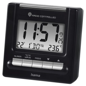 Table clock Versa Zeal Blue Plastic 5,4 x 11,8 x 11 cm | Tienda24 - Global Online Shop Tienda24.eu