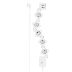 Power Socket - 5 sockets with Switch Silver Electronics | Tienda24 - Global Online Shop Tienda24.eu