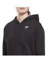 Sudadera con Capucha y Cremallera Mujer Reebok RI SL FRENCH TERRY H54754 Negro | Tienda24 Tienda24.eu