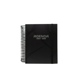 Diary Finocam OPAQUE Black A5 15,5 x 21,2 cm 2025 | Tienda24 - Global Online Shop Tienda24.eu