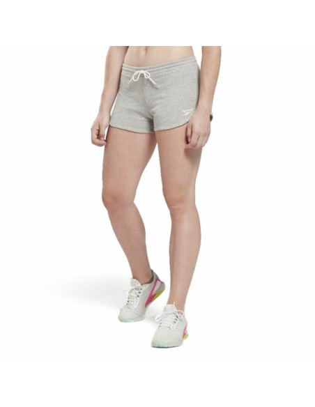 Damen-Sportshorts Reebok RI FRENCH TERRY SHO H54766 Grau | Tienda24 Tienda24.eu