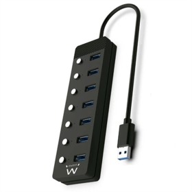 Hub USB Ewent EW1147 Negro de Ewent, Hubs USB - Ref: S0237118, Precio: 24,82 €, Descuento: %