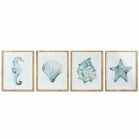 Satz mit 2 Bildern DKD Home Decor Elefant Kolonial 120 x 3,7 x 120 cm | Tienda24 - Global Online Shop Tienda24.eu