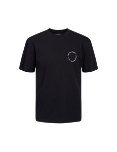 Maglia a Maniche Corte Uomo Jack & Jones JJSUNSET TEE SS CREW NECK 12221013 Nero da Jack & Jones, Camicie e T-shirt sportive ...