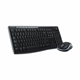 Clavier et souris sans fil NGS Espagnol Qwerty Noir/Argenté | Tienda24 - Global Online Shop Tienda24.eu