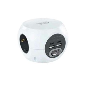 Rallonge 4 prises Schuko avec interrupteur Belkin SRB001VF2M Blanc (2 m) | Tienda24 - Global Online Shop Tienda24.eu