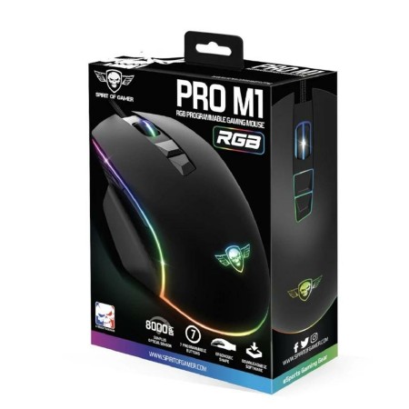 Ratón Spirit of Gamer Souris Pro M1 Negro de Spirit of Gamer, Ratones - Ref: S0238046, Precio: 13,90 €, Descuento: %