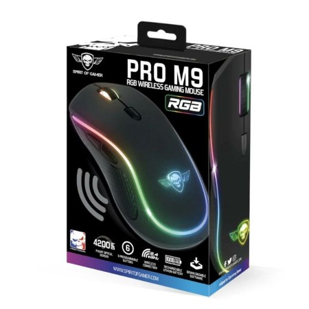 Mouse Spirit of Gamer Pro M9 RGB Black by Spirit of Gamer, Mice - Ref: S0238049, Price: 18,85 €, Discount: %