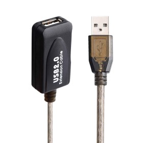 USB Extension Cable Ewent EW1024 25 m Black by Ewent, USB Cables - Ref: S0238123, Price: 24,71 €, Discount: %