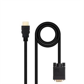 Cable VGA Aisens A125-0886 1 m Negro | Tienda24 - Global Online Shop Tienda24.eu