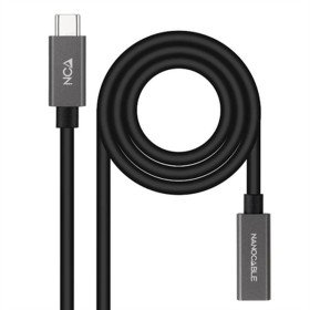 USB-C Extension Cable NANOCABLE 10.01.4400 Black 50 cm by NANOCABLE, USB Cables - Ref: S0238746, Price: 7,80 €, Discount: %