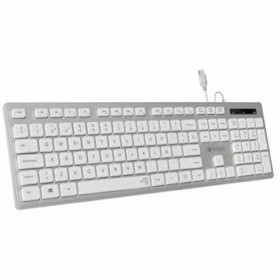 Clavier Bluetooth Phoenix K300 Blanc Espagnol Qwerty | Tienda24 - Global Online Shop Tienda24.eu