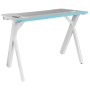 Bureau Mars Gaming MGD100RGBW Blanc Acier 100 x 60 cm | Tienda24 - Global Online Shop Tienda24.eu