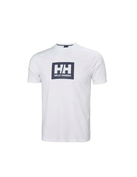 Camisola de Manga Curta Homem HH BOX T Helly Hansen 53285 003 Branco | Tienda24 Tienda24.eu