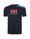 Men’s Short Sleeve T-Shirt LOGO Helly Hansen 33979 597 Navy Blue | Tienda24 Tienda24.eu