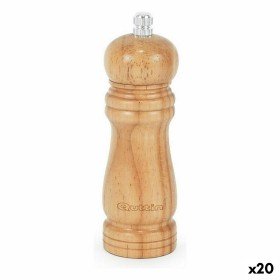 Salt Shaker with Lid Privilege Metal Bamboo 14 x 11 x 11 cm (12 Units) (14 x 11 x 11 cm) | Tienda24 - Global Online Shop Tienda24.eu