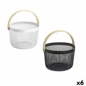 Cesta Multiusos Bege Tecido 3,8 L 34 x 8,5 x 21 cm (18 Unidades) | Tienda24 - Global Online Shop Tienda24.eu