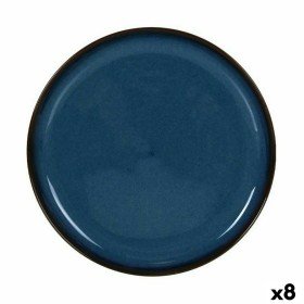 Suppenteller Streifen Porzellan Blau Weiß 6 Stück (20 x 4,7 x 20 cm) | Tienda24 - Global Online Shop Tienda24.eu