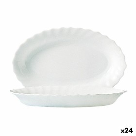 Prato de Jantar Bidasoa Ikonic Branco Cerâmica 26,5 x 25,7 x 1,5 cm (4 Unidades) (Pack 4x) | Tienda24 - Global Online Shop Tienda24.eu