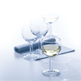 Copa de vino Diamante Transparente Antracita Vidrio 330 ml (6 Unidades) | Tienda24 - Global Online Shop Tienda24.eu