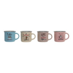 4 Piece Mug Set Home ESPRIT Blue Stoneware 340 ml 13 x 9,5 x 9,2 cm Mandala | Tienda24 - Global Online Shop Tienda24.eu