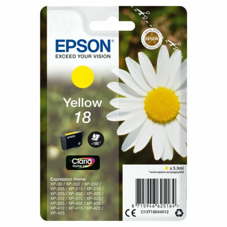 Cartucho Compatível Epson C13T18044012 Amarelo de Epson, Toners e tinta de impressora - Ref: S0239730, Preço: 15,52 €, Descon...