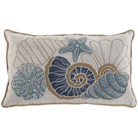 Cushion DKD Home Decor 8424001850389 Blue Golden 45 x 10 x 45 cm | Tienda24 - Global Online Shop Tienda24.eu