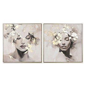 Pintura DKD Home Decor 50 x 2,5 x 65 cm Bloemen Moderno (6 Peças) | Tienda24 - Global Online Shop Tienda24.eu