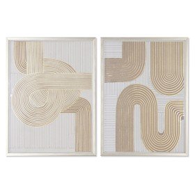 Quadro DKD Home Decor 80 x 2,5 x 120 cm Astratto Moderno (2 Unità) | Tienda24 - Global Online Shop Tienda24.eu