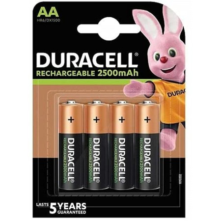 Piles Rechargeables DURACELL DURDLLR6P4B AA 1,2 V (4 Unités) de DURACELL, Piles rechargeables - Réf : S0239785, Prix : 16,71 ...