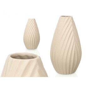 Vase Blanc Fer 15 x 15 x 60,5 cm | Tienda24 - Global Online Shop Tienda24.eu