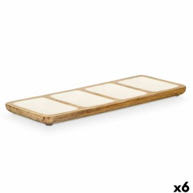 Tablettset DKD Home Decor Beige 40 x 30 x 6 cm Holz MDF (2 Stück) | Tienda24 - Global Online Shop Tienda24.eu