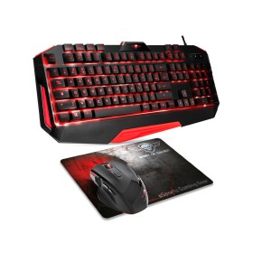 Keyboard and Mouse Spirit of Gamer SOG-3IN1-ES Black Red AZERTY by Spirit of Gamer, Keyboard & Mouse Sets - Ref: S0240018, Pr...