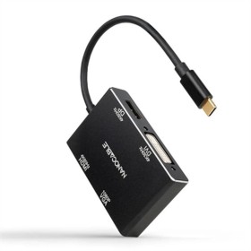 USB-C Hub NANOCABLE 10.16.4307 Black (1 Unit) by NANOCABLE, USB hubs - Ref: S0240052, Price: 25,26 €, Discount: %