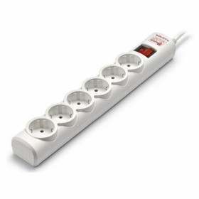 Steckdosenleiste mit 4 Steckdosen mit Schalter Silver Electronics Weiß | Tienda24 - Global Online Shop Tienda24.eu