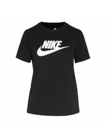 Camiseta de Manga Corta Mujer TEE ESSENTL Nike ICN DX7906 010 Negro | Tienda24 Tienda24.eu