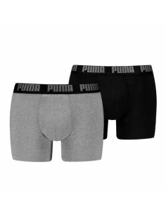 Men's Boxer Shorts Puma EVERRYDAY BASIC 701226387 2 Units Black Grey by Puma, Boxers - Ref: S2029354, Price: €16.72, Discount: %