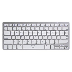 Clavier Bluetooth Ewent EW3161 Blanc Argenté de Ewent, Claviers - Réf : S0241068, Prix : 16,38 €, Remise : %